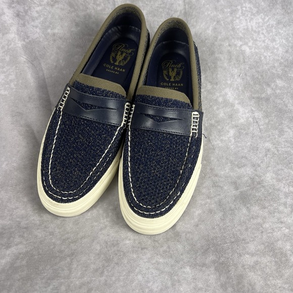 Cole Haan Other - Cole Haan Pinch Maine Classic Shoes Mens 7.5 Blue & Green Grand OS Penny Loafers